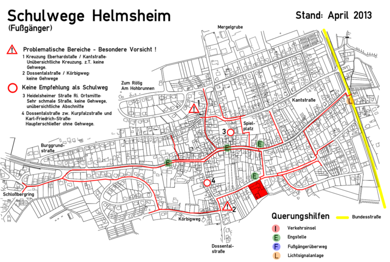 Schulwegeplan Helmsheim